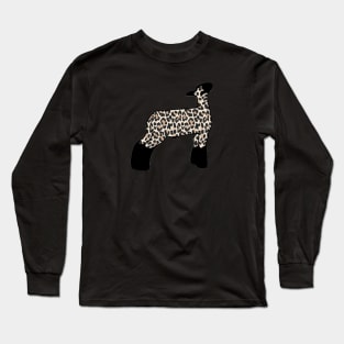 Cheetah Print Market Wether Lamb Silhouette 1 - NOT FOR RESALE WITHOUT PERMISSION Long Sleeve T-Shirt